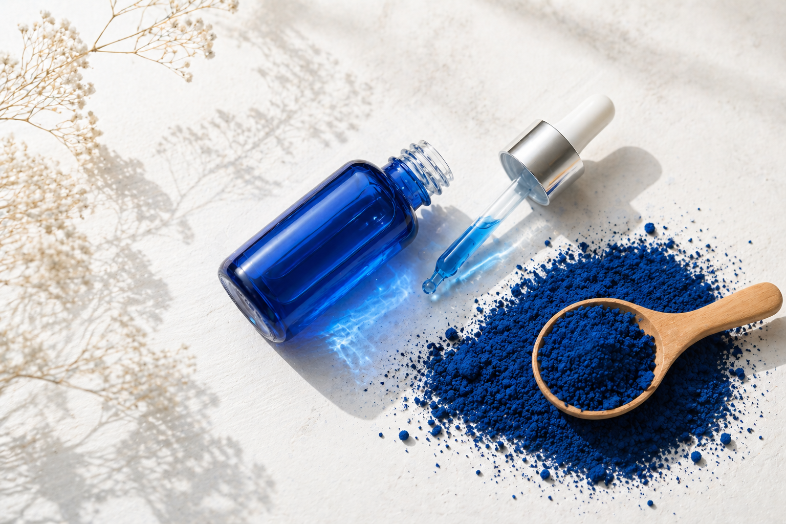 phycocyanin blue pigment extracted from spirulina microalgae