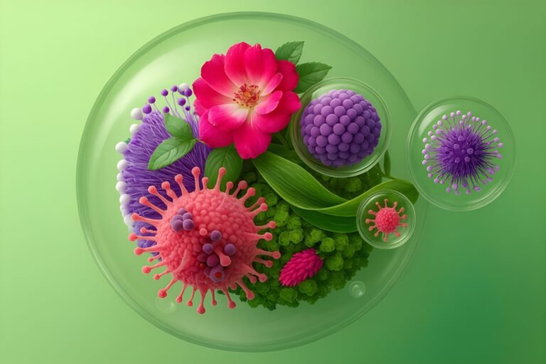 Vegan exosome technology in skincare using plant-derived vesicles for regeneration, repair, and anti-aging innovation.