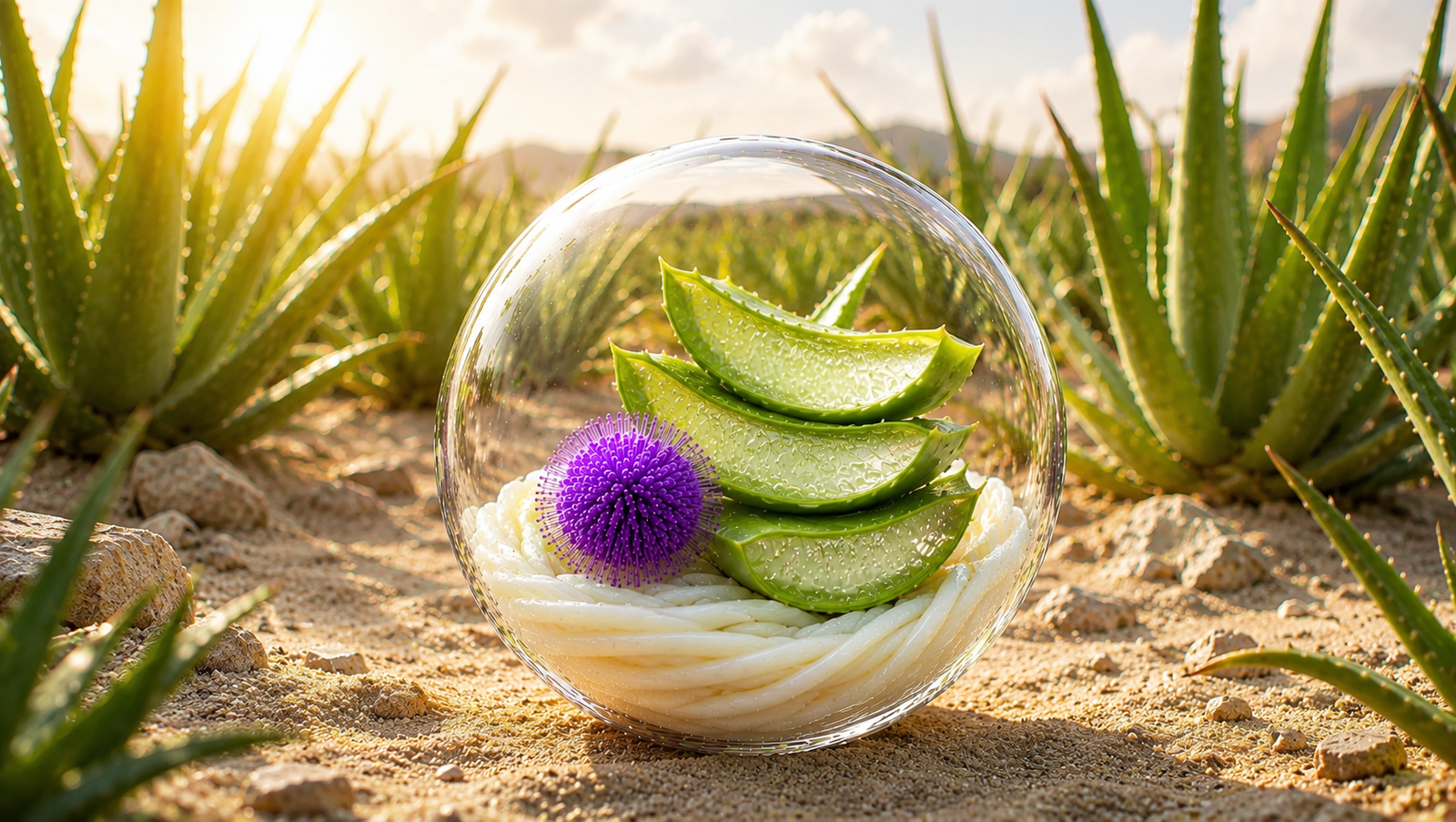 Aloe-exosome for skin hydration, soothing, and repair