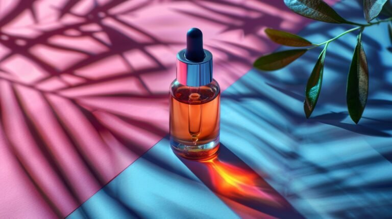 Dropper bottle serum image representing polyglutamic acid vs hyaluronic acid skincare hydration
