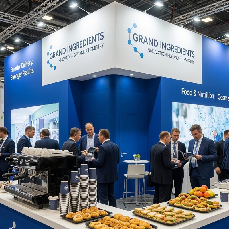 Grand Ingredients trade show booth – Innovation Beyond Chemistry