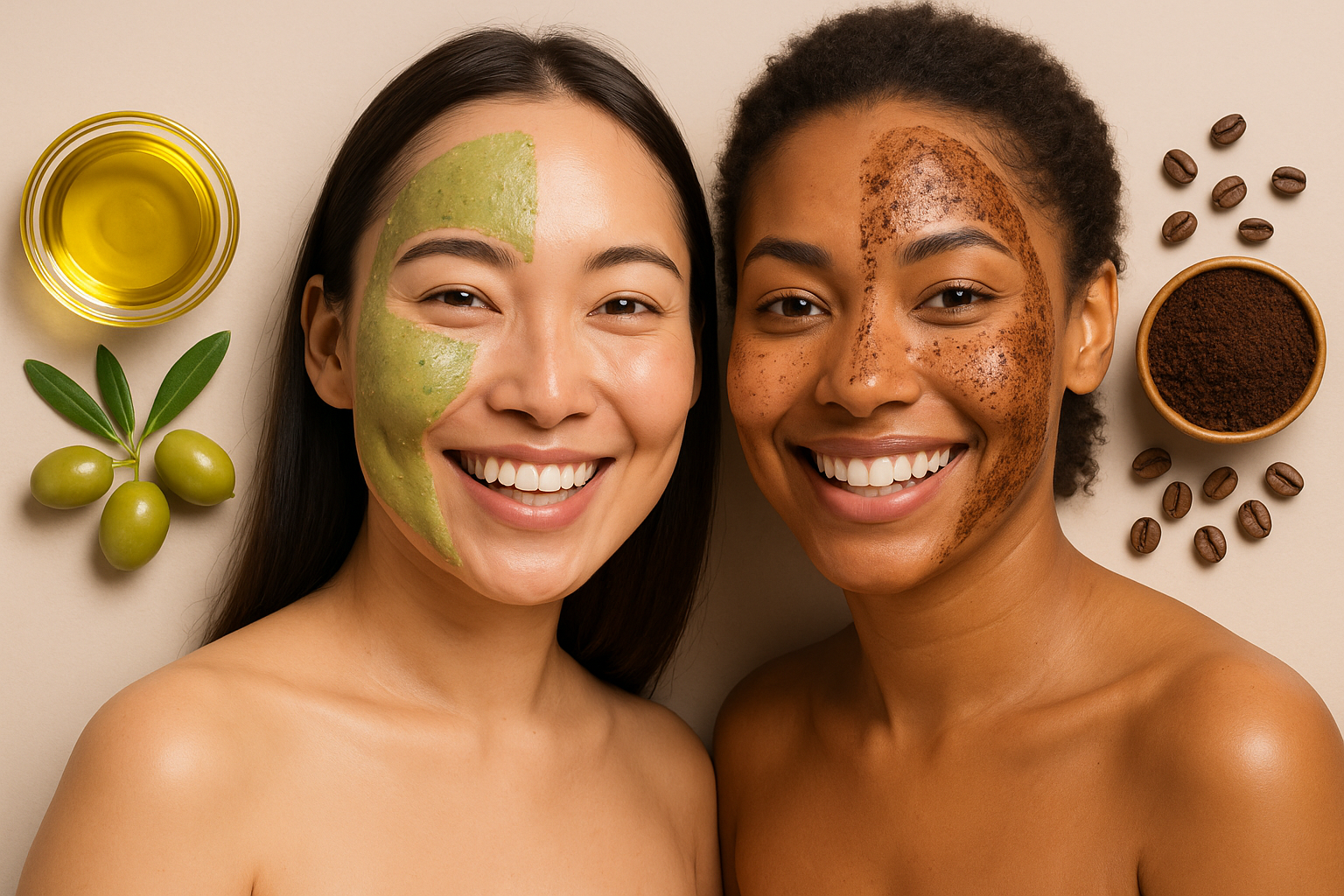 Coffee and olive oil scrub benefits for natural exfoliation and skin nourishment