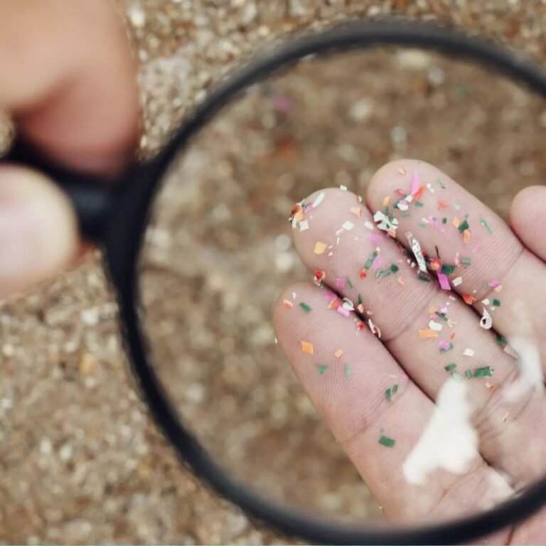 EU microplastics restriction decision tree for cosmetic chemists with scrubs, glitter, encapsulates, and mascara examples
