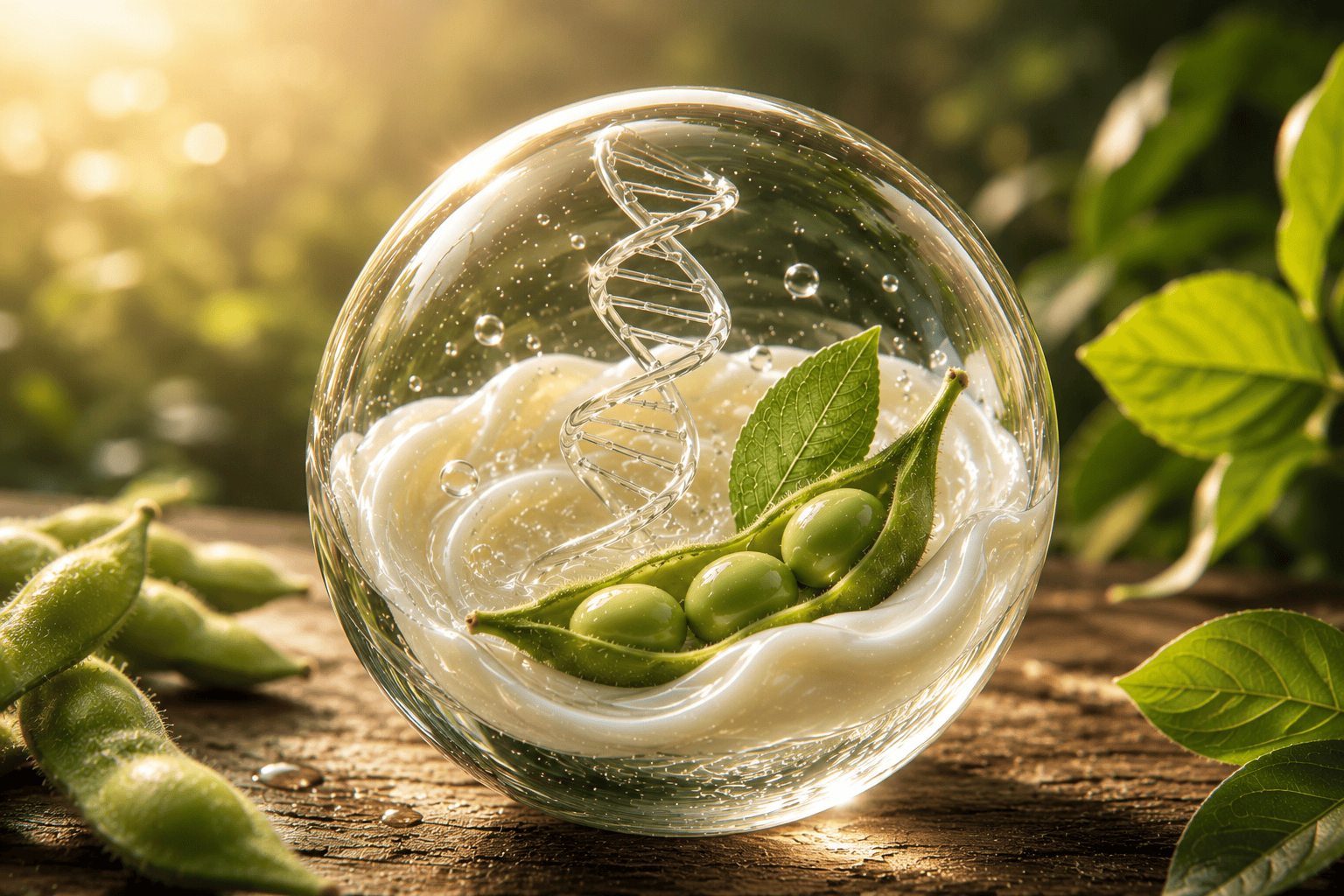 Jeju Blue Soybean PDRN, plant-derived DNA for skin regeneration, anti-aging, and hydration.