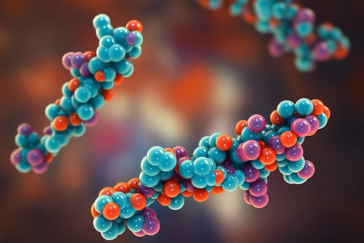 Diagram showing mismatch between cosmetic peptide claims and biological signaling reality