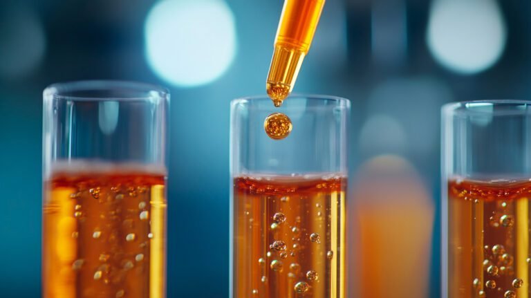 diagram showing encapsulation and stabilization systems protecting sensitive cosmetic actives