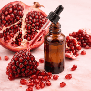 Sebum regulating cosmetic ingredient with pomegranate extract for oily and acne prone skin care