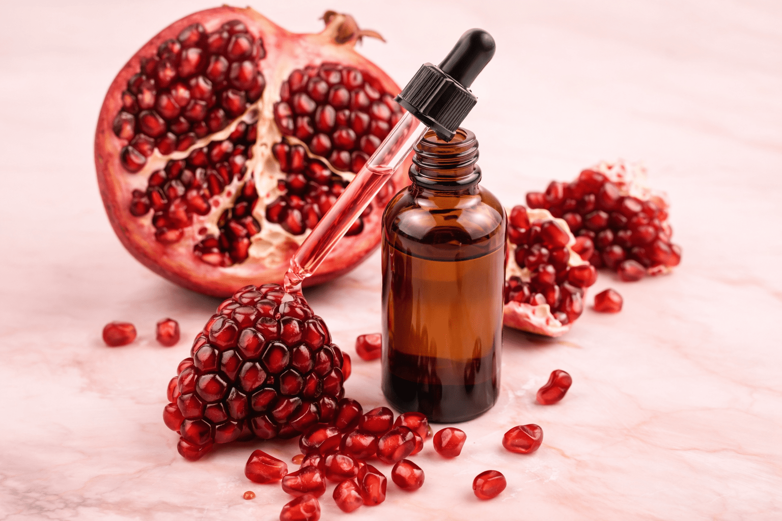 Sebum regulating cosmetic ingredient with pomegranate extract for oily and acne prone skin care