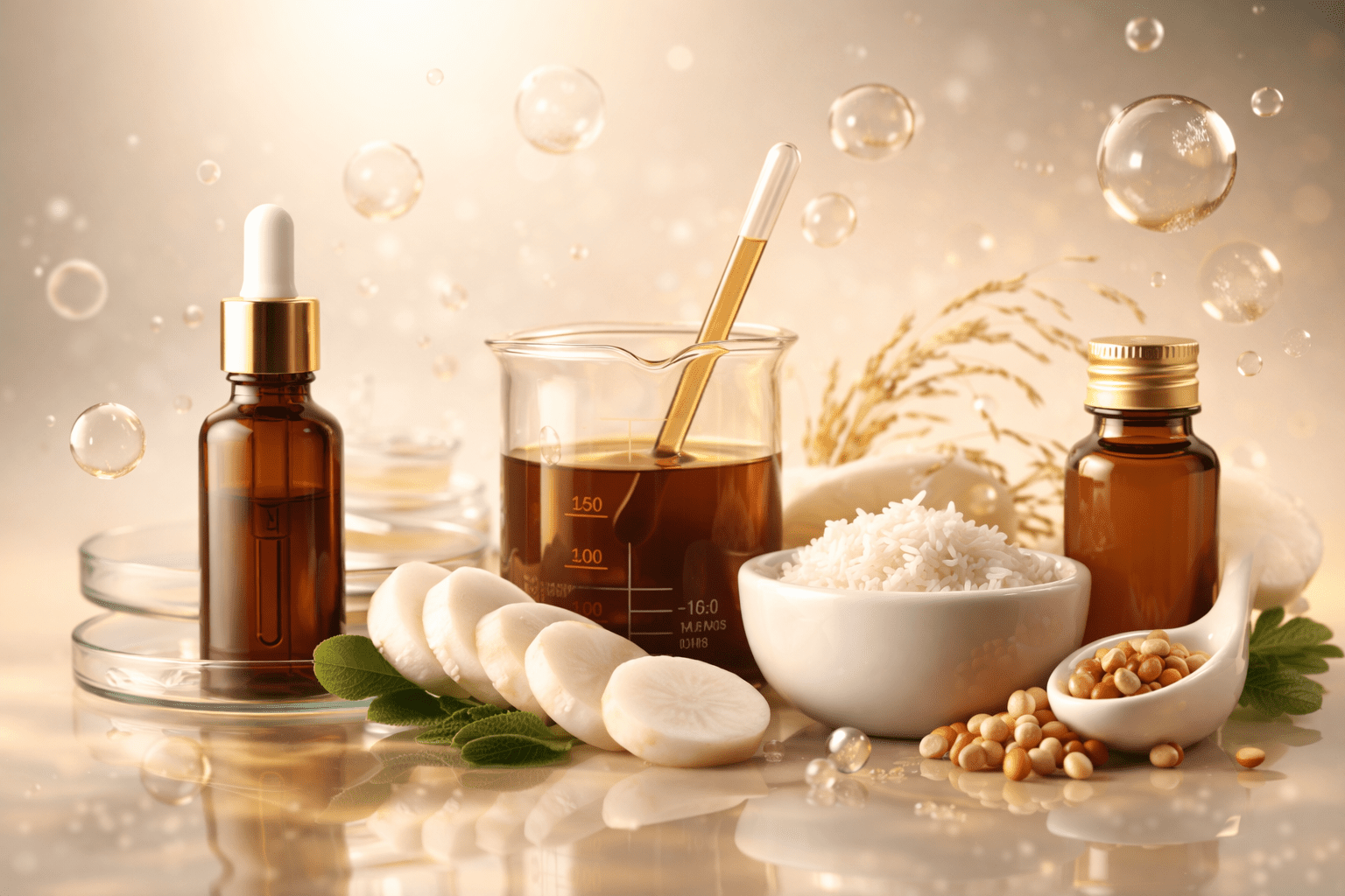 Saccharomyces ferment lysate filtrate supporting skin texture elasticity and conditioning