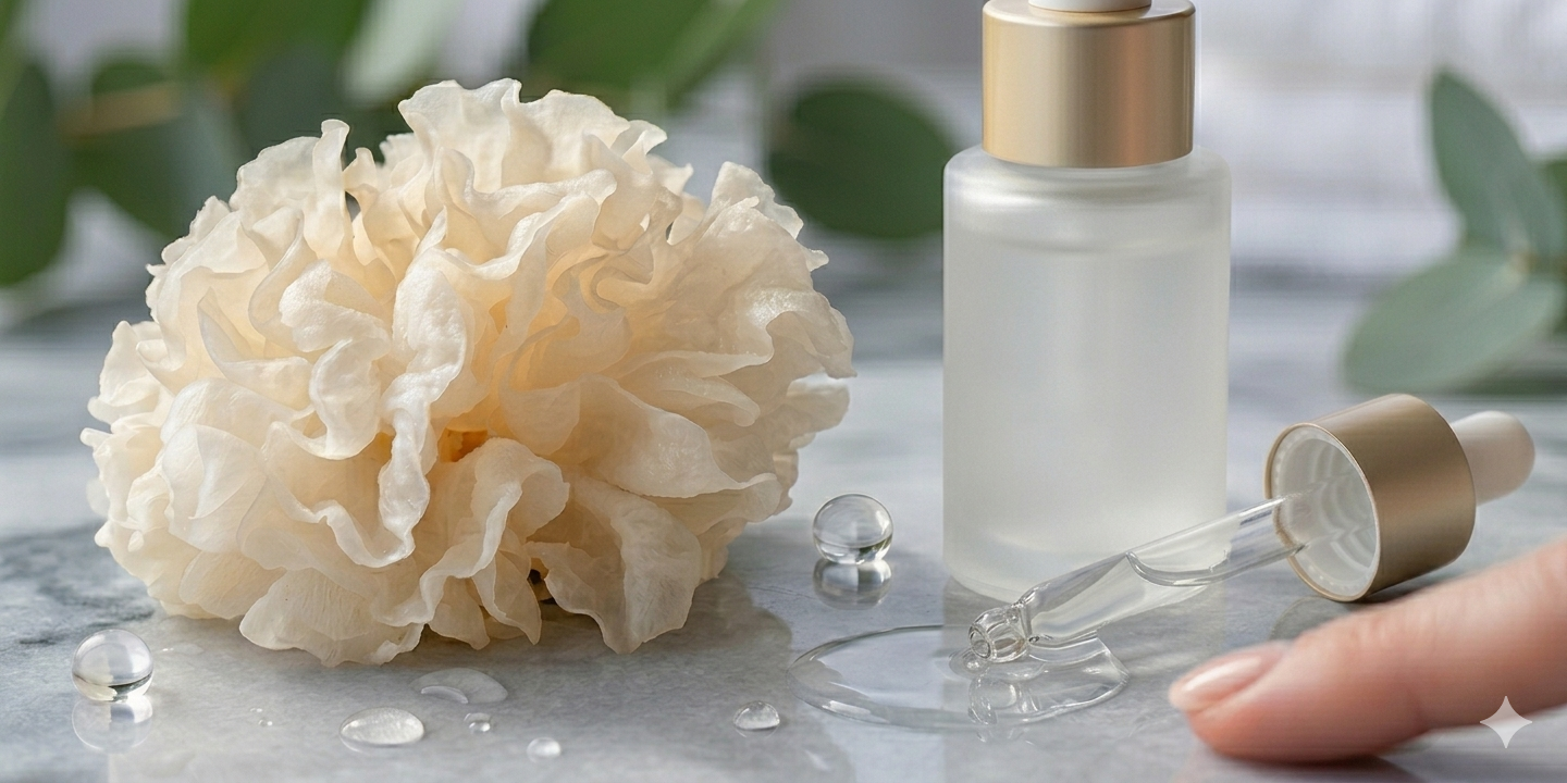 Cauli flower mushroom exosome cosmetic ingredient for skin repair hydration and barrier support