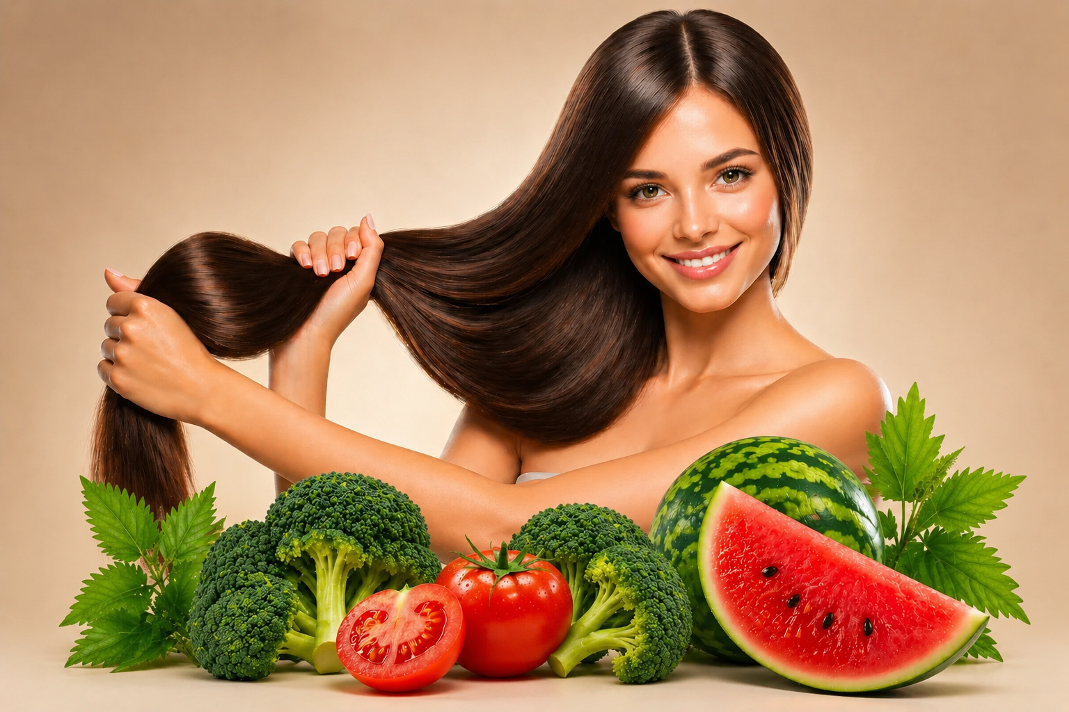 exosome hair supplement ingredient white powder with tomato broccoli watermelon and botanicals