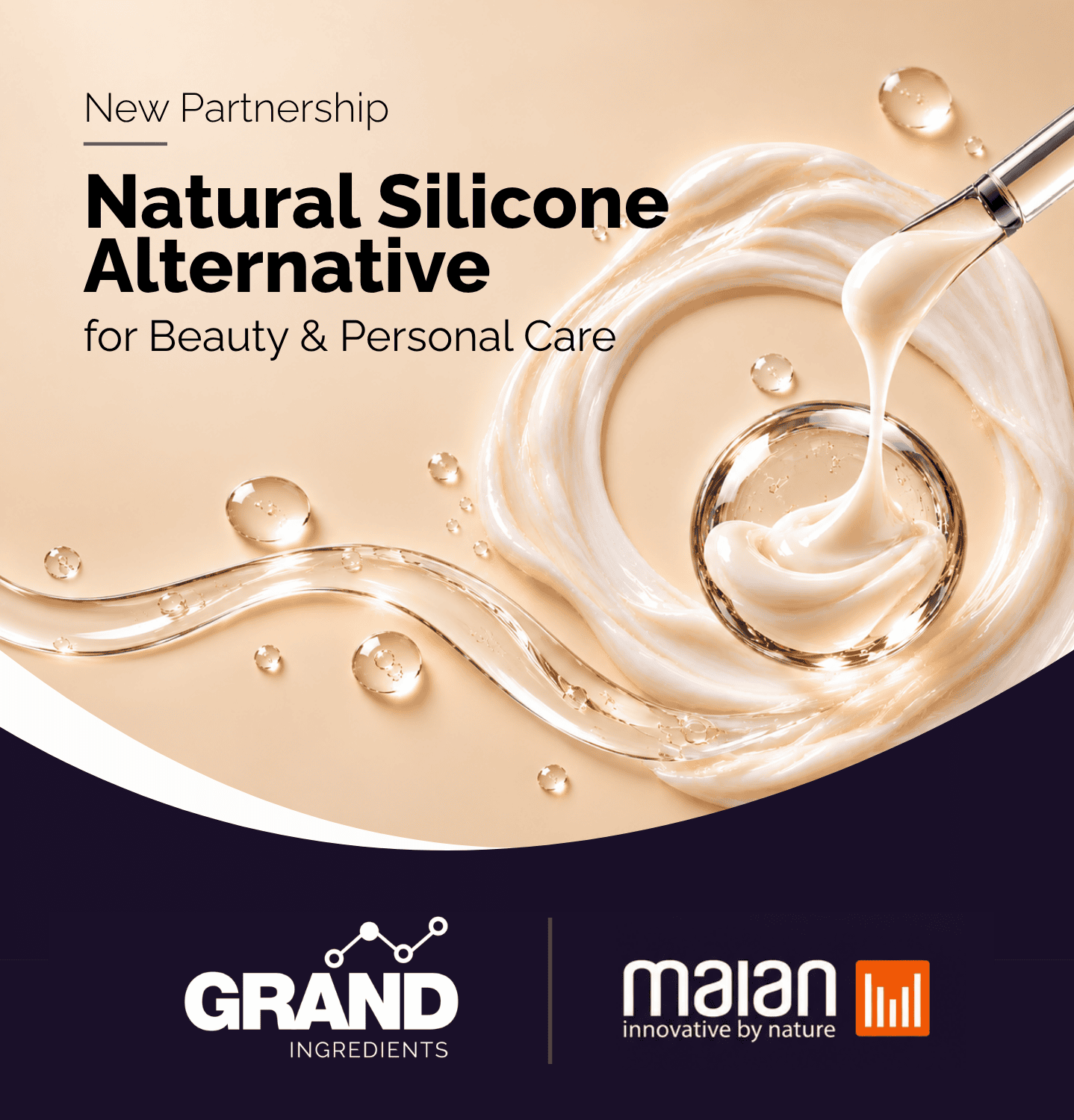 Grand Ingredients exclusive partnership with Maian for natural silicone alternatives for beauty and personal care