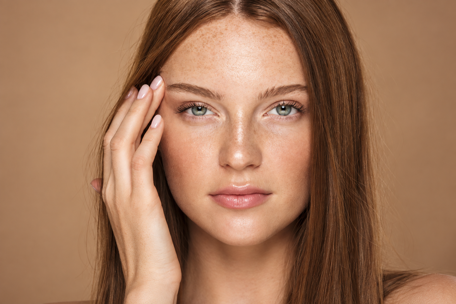 Woman with healthy-looking skin representing SCH ShellCare AZE Plus azelaic acid and peptide technology